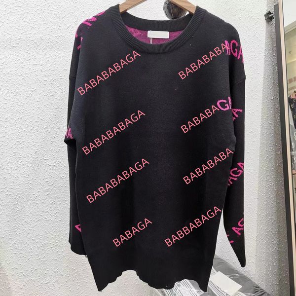 designer women's sweater autumn and winter fashion new knitted hair female crewneck classic luxury double-sided letter print casual loo, White;black
designer women's sweater autumn and winter fashion new knitted hair female crewneck classic luxury double-sided letter print casual loo, White;black