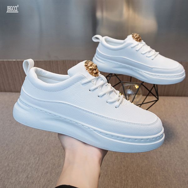 new men's shoe head layer cowhide small white shoes fashion with a foot pedal shoes men's casual leather shoes, Black
new men's shoe head layer cowhide small white shoes fashion with a foot pedal shoes men's casual leather shoes, Black