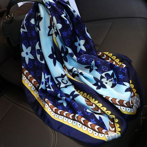 r woman silk scarf fashion letter headband brand small scarf variable headscarf accessories activity gift 70x70cm, Blue;gray
r woman silk scarf fashion letter headband brand small scarf variable headscarf accessories activity gift 70x70cm, Blue;gray