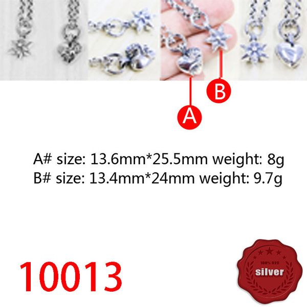 10013 fashionable s925 sterling silver vintage cross flower pendant net red six star heart letter personalized classic pendant punk hip hop
10013 fashionable s925 sterling silver vintage cross flower pendant net red six star heart letter personalized classic pendant punk hip hop