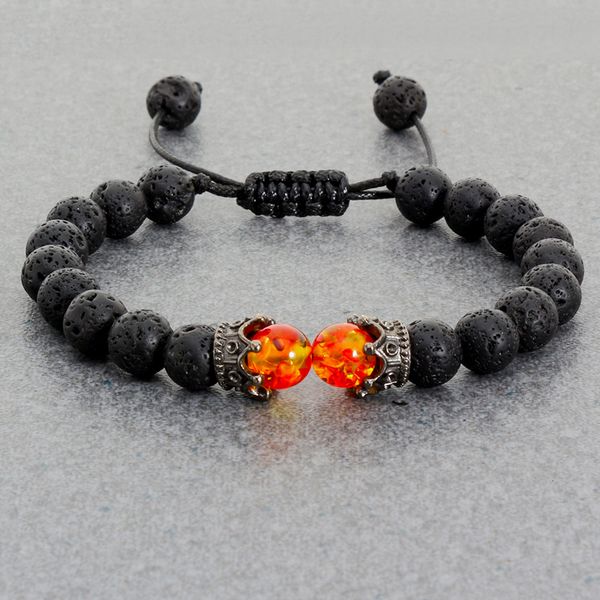 chain black lava stone crown charm tiger eye beads bracelet for men women braided bracelets handmade adjustable jewelry pulseira 230508
chain black lava stone crown charm tiger eye beads bracelet for men women braided bracelets handmade adjustable jewelry pulseira 230508