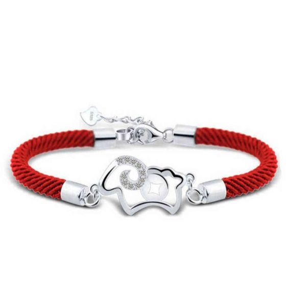 s925 silver red rope sheep bracelet bangle for women girl lady wedding birthday gift3118383, Black
s925 silver red rope sheep bracelet bangle for women girl lady wedding birthday gift3118383, Black