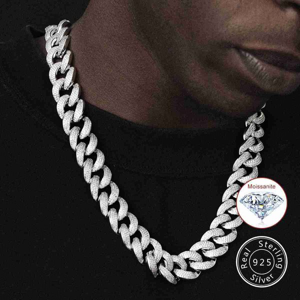 custom pass diamond tester hip hop 925 iced out cuban chain necklace 18mm vvs moissanite cuban link chain necklace, Silver
custom pass diamond tester hip hop 925 iced out cuban chain necklace 18mm vvs moissanite cuban link chain necklace, Silver
