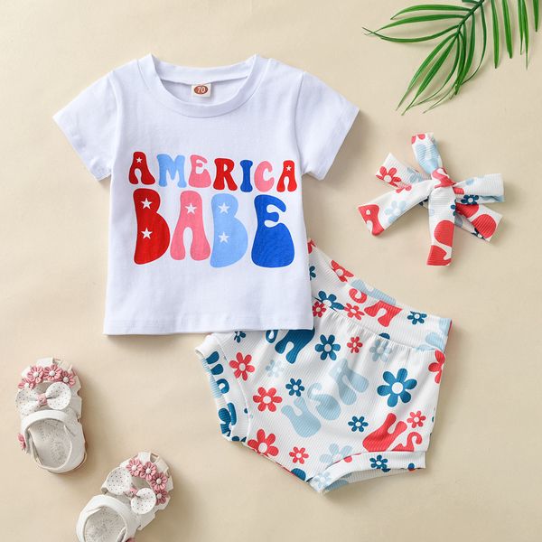 baby girls casual outfits summer infants letter short sleeve t-shirt flower printed shorts clothing suit hair accessories toddler casual 3pc, White
baby girls casual outfits summer infants letter short sleeve t-shirt flower printed shorts clothing suit hair accessories toddler casual 3pc, White