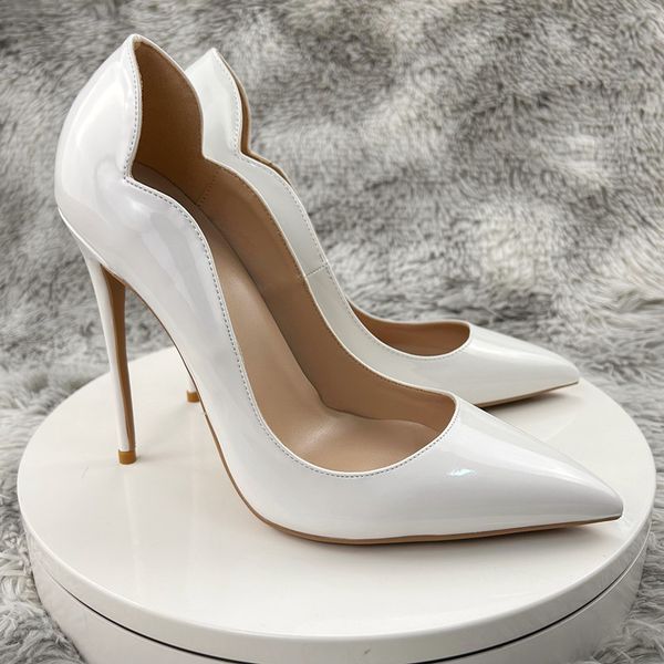 fashion high heels shoes luxury red soles women pumps large size 43 44 45 cut-outs white stiletto heel patent leather office wedding shoes, Black
fashion high heels shoes luxury red soles women pumps large size 43 44 45 cut-outs white stiletto heel patent leather office wedding shoes, Black