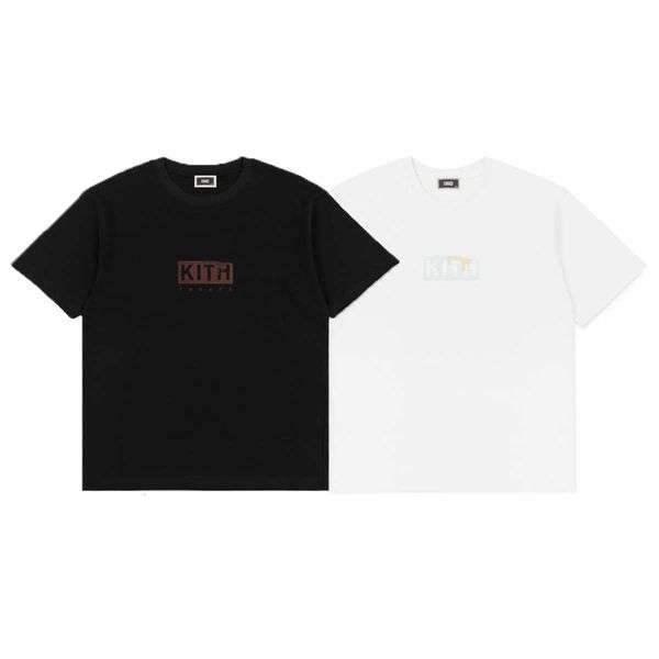 men's t-shirt kith box ice cream treats limited loose round neck short sleeve and women's couple fashion popular, White;black
men's t-shirt kith box ice cream treats limited loose round neck short sleeve and women's couple fashion popular, White;black