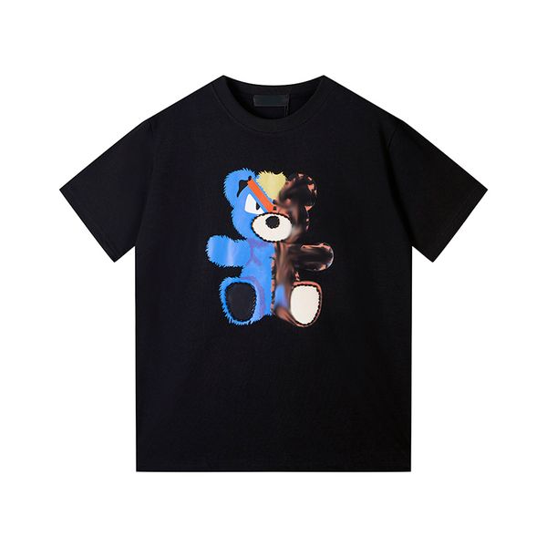 2023 new colorful bear men's designer men's t-shirt high end customized colorful printing handmade beaded versatile t-shirt classi, White;black
2023 new colorful bear men's designer men's t-shirt high end customized colorful printing handmade beaded versatile t-shirt classi, White;black