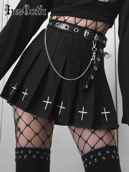 dresses insgoth high waist mini black skirts gothic streetwear cross print pleated women skirts emo fairy grunge lolita harajuku skirt, White;black
dresses insgoth high waist mini black skirts gothic streetwear cross print pleated women skirts emo fairy grunge lolita harajuku skirt, White;black