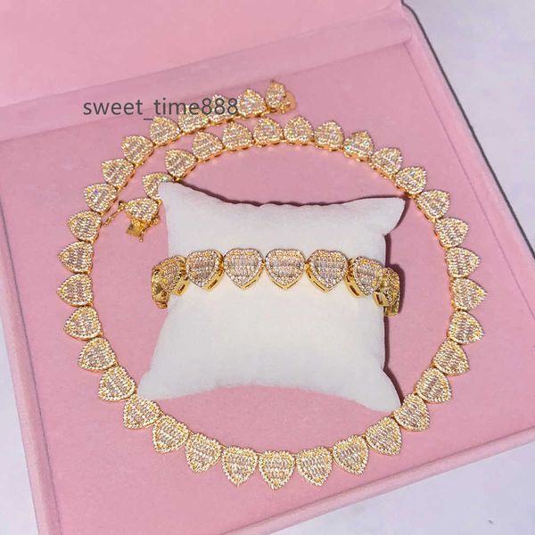 2022 heart shape cz heart baguette chain popular necklace rapper zirconia bling hiphop jewelries, Silver
2022 heart shape cz heart baguette chain popular necklace rapper zirconia bling hiphop jewelries, Silver