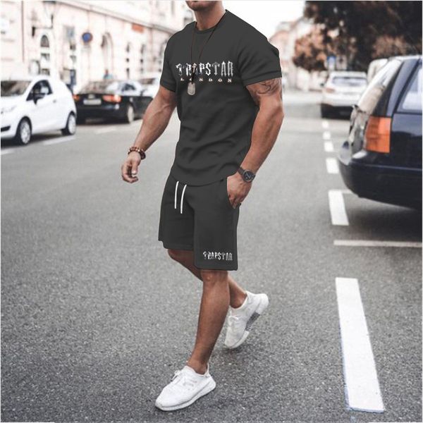 men's tracksuits summer trapstar graphic t-shirtshorts 2 piece set cool streewears oversized tracksuits hip hop sportwears mens cotton, Gray
men's tracksuits summer trapstar graphic t-shirtshorts 2 piece set cool streewears oversized tracksuits hip hop sportwears mens cotton, Gray