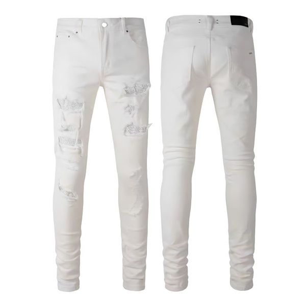 designer mens jeans hip hop pants ripped high street fashion brand pantalones vaqueros hombre motorcycle embroidery trendy long with hole am, Blue
designer mens jeans hip hop pants ripped high street fashion brand pantalones vaqueros hombre motorcycle embroidery trendy long with hole am, Blue