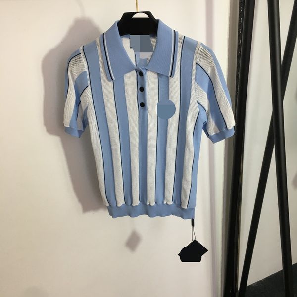 428 2023 runway summer brand same style sweater short sleeve pullover crew neck pink embroidery striped fashion clothes womens 20231779, White;black
428 2023 runway summer brand same style sweater short sleeve pullover crew neck pink embroidery striped fashion clothes womens 20231779, White;black