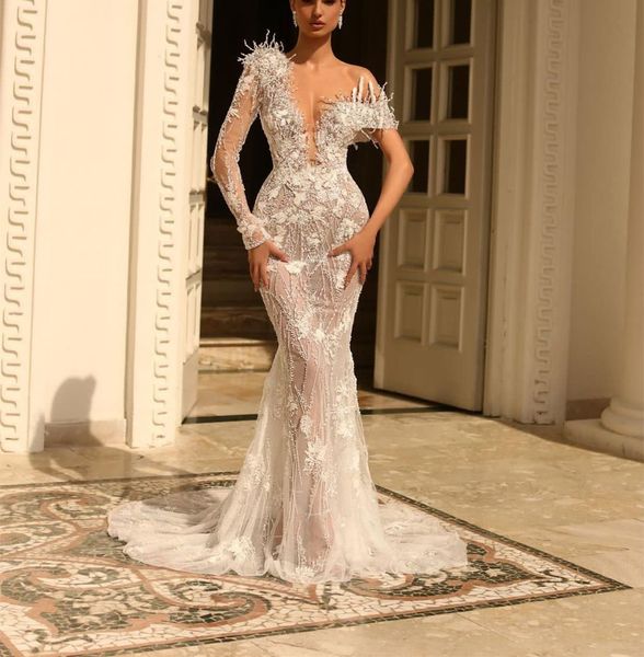 luxury mermaid prom dresses one long sleeve v neck appliques sequins beaded 3d lace hollow pearls beaded floor length evening dress bridal g, Black
luxury mermaid prom dresses one long sleeve v neck appliques sequins beaded 3d lace hollow pearls beaded floor length evening dress bridal g, Black