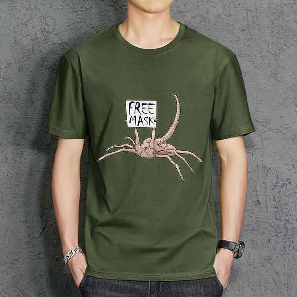 men's t-shirts alien facehugger horror man tshirt comfortable cotton clothing round neck vintage clothes breathable large size mens t s, White;black
men's t-shirts alien facehugger horror man tshirt comfortable cotton clothing round neck vintage clothes breathable large size mens t s, White;black