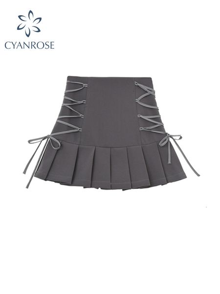 skirts high waist pleated for women bandage short grey gothic club streetwear casual harajuku mini female 230508, Black
skirts high waist pleated for women bandage short grey gothic club streetwear casual harajuku mini female 230508, Black