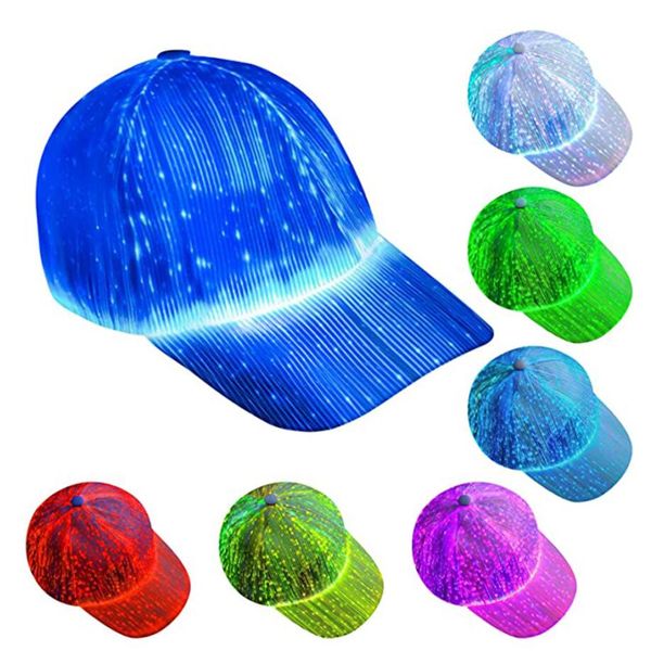 led fiber lighting baseball caps outdoor sun protection performance cap fashion trend leisure for bar night light party glowing hat, Blue;gray
led fiber lighting baseball caps outdoor sun protection performance cap fashion trend leisure for bar night light party glowing hat, Blue;gray
