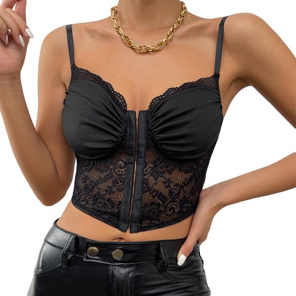 camisoles tanks xingqing women bodycon crop black lace hem pleated cropped tank see through clothes for summer clubwear 230508, Black;white
camisoles tanks xingqing women bodycon crop black lace hem pleated cropped tank see through clothes for summer clubwear 230508, Black;white