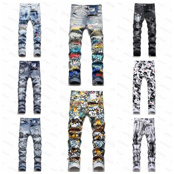 classic mens trousers designer brand jeans hip hop tide letter printed jeans washed retro pants stretch slim jeans, Blue
classic mens trousers designer brand jeans hip hop tide letter printed jeans washed retro pants stretch slim jeans, Blue