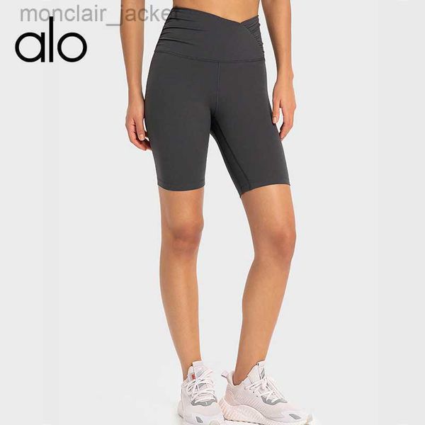desginer alos yoga shorts new cross waist shorts double 6 nylon pleated elastic fitness sports shorts for women, White;black
desginer alos yoga shorts new cross waist shorts double 6 nylon pleated elastic fitness sports shorts for women, White;black