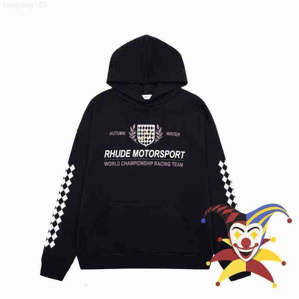 men's hoodies sweatshirts rhude motorsport hoodie men women 1 heavy fabric 2022fw terry pullover, Black
men's hoodies sweatshirts rhude motorsport hoodie men women 1 heavy fabric 2022fw terry pullover, Black