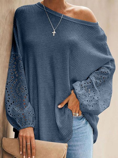 women's t-shirt elegant lace long sleeve shirt women vintage hollow out o-neck solid autumn female casual t-shirt 230508, White
women's t-shirt elegant lace long sleeve shirt women vintage hollow out o-neck solid autumn female casual t-shirt 230508, White