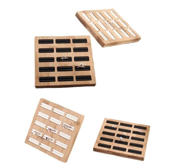 15 grids rings storage tray jewelry display rack bamboo puvelvet jewelry rings organizer rack display showcase shelf 2205103566640, Black
15 grids rings storage tray jewelry display rack bamboo puvelvet jewelry rings organizer rack display showcase shelf 2205103566640, Black