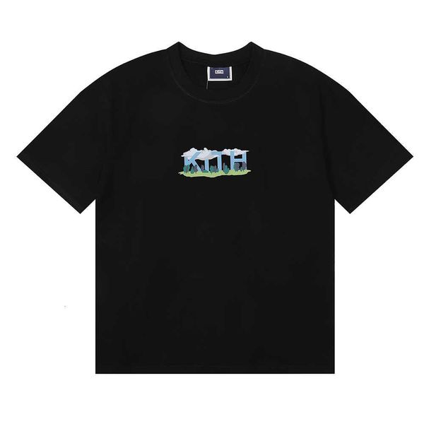 men's t-shirt meichao kith blue sky and white cloud fun forest print simple versatile cotton short sleeve for men women couples summer, White;black
men's t-shirt meichao kith blue sky and white cloud fun forest print simple versatile cotton short sleeve for men women couples summer, White;black