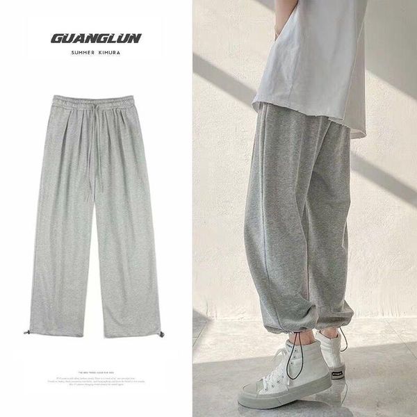 pants summer trend pants men's wideleg pants loose straight casual pants leggings sports pants male student sweatpants, Black
pants summer trend pants men's wideleg pants loose straight casual pants leggings sports pants male student sweatpants, Black