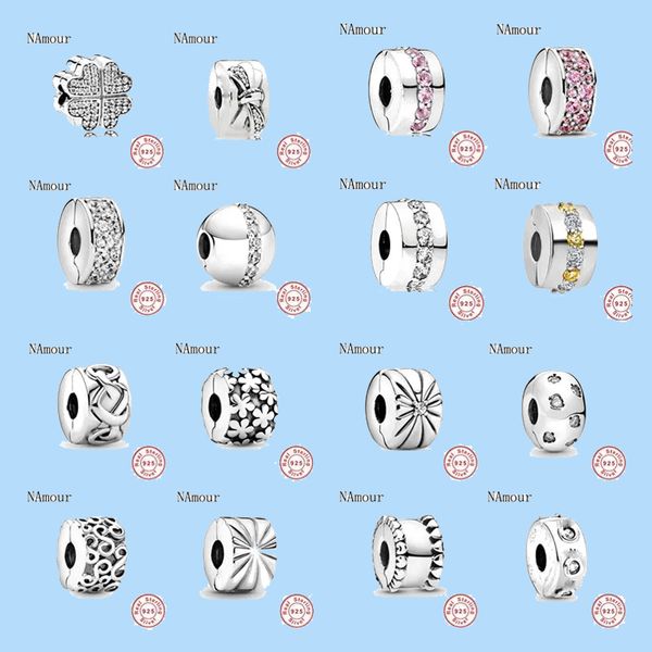925 sterling silver charms for pandora jewelry beads new clover bow path star clip diy bead pendant, Black
925 sterling silver charms for pandora jewelry beads new clover bow path star clip diy bead pendant, Black