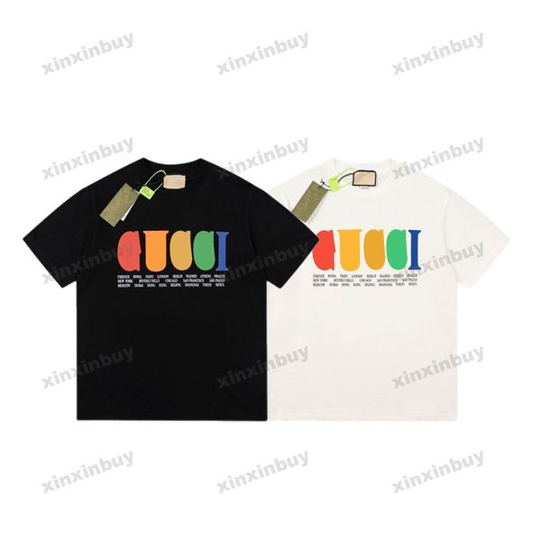 xinxinbuy men designer tee t shirt 23ss rainbow letter paris print short sleeve cotton women white black xs-xl, Black;brown
xinxinbuy men designer tee t shirt 23ss rainbow letter paris print short sleeve cotton women white black xs-xl, Black;brown