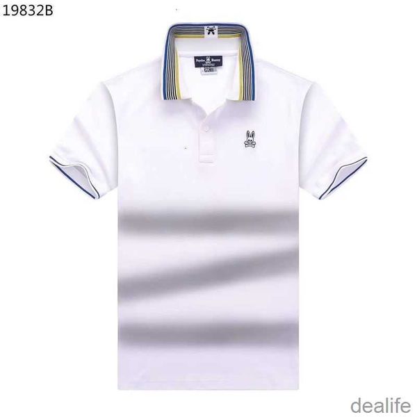 23 summer and autumn psychbunny bunny t shirt skeleton rabbit embroidered pearl cotton men's trendy polo rib edge oafg, White;black
23 summer and autumn psychbunny bunny t shirt skeleton rabbit embroidered pearl cotton men's trendy polo rib edge oafg, White;black