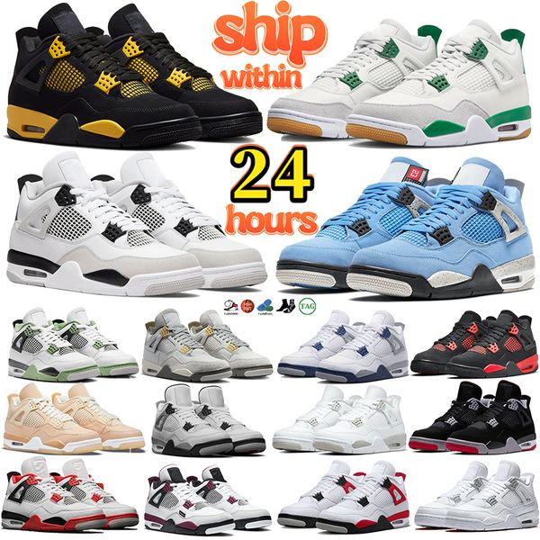 2023 high 4 4s basketball shoes designer thunder jumpman men sneakers military black cat sb x pine green women trainers university blue midn
2023 high 4 4s basketball shoes designer thunder jumpman men sneakers military black cat sb x pine green women trainers university blue midn