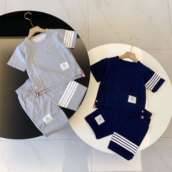 children's designer tb clothing summer and spring t-shirt shorts 2-piece brand clothing girl boy pants long t-shirt sportswear suit t05, White
children's designer tb clothing summer and spring t-shirt shorts 2-piece brand clothing girl boy pants long t-shirt sportswear suit t05, White