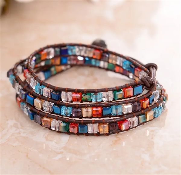 bohemian style colorful artificial crystal beaded bracelet wrap bracelet jewelry, Golden;silver
bohemian style colorful artificial crystal beaded bracelet wrap bracelet jewelry, Golden;silver