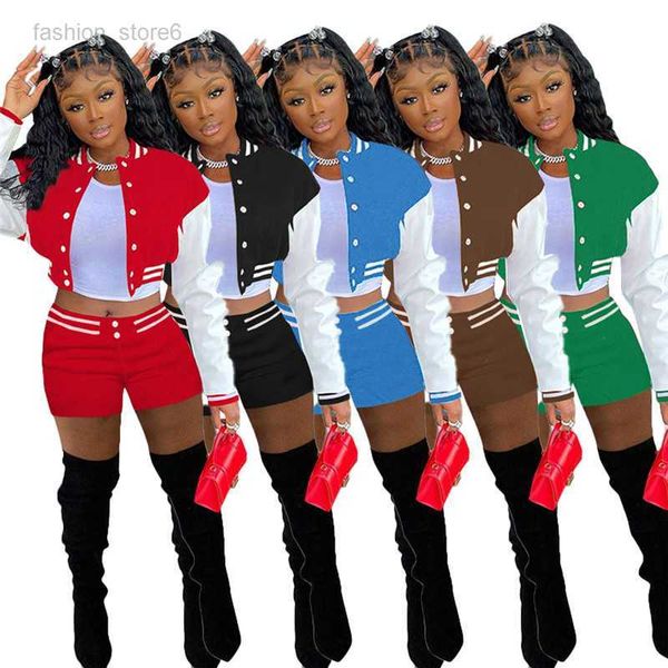 wholesale outfits summer women tracksuits two piece set short sleeve jacket shorts matching set casual sportswear outdoor jogging suit baseb, Gray
wholesale outfits summer women tracksuits two piece set short sleeve jacket shorts matching set casual sportswear outdoor jogging suit baseb, Gray