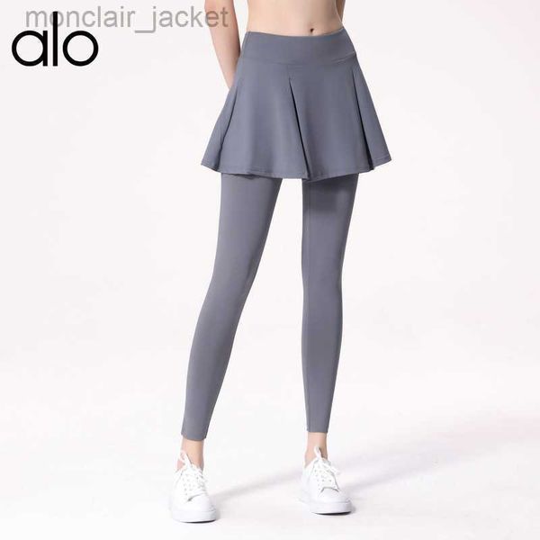 desginer alos yoga leggings yoga's new fake two piece sports pants skirt for women's fitness training running pilates high waist p, Black
desginer alos yoga leggings yoga's new fake two piece sports pants skirt for women's fitness training running pilates high waist p, Black