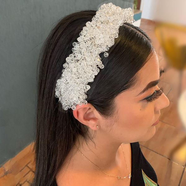 popular white round head rhinestone flower hair band luxury crystal rhinestone half round hair band high end bride headwear wedding dress ac, Silver
popular white round head rhinestone flower hair band luxury crystal rhinestone half round hair band high end bride headwear wedding dress ac, Silver