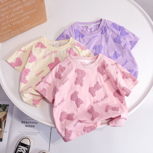 t shirts baby girls summer t shirt cotton fashion cartoon bear pattern tees 1 6age kids short sleeve korean version children clothing 230508, Blue
t shirts baby girls summer t shirt cotton fashion cartoon bear pattern tees 1 6age kids short sleeve korean version children clothing 230508, Blue