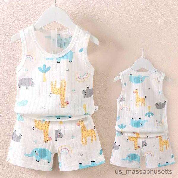 pajamas new summer children clothes set boys girls cartoon thin style sleeveless vest shorts set baby pajama set boys clothes, Blue;red
pajamas new summer children clothes set boys girls cartoon thin style sleeveless vest shorts set baby pajama set boys clothes, Blue;red