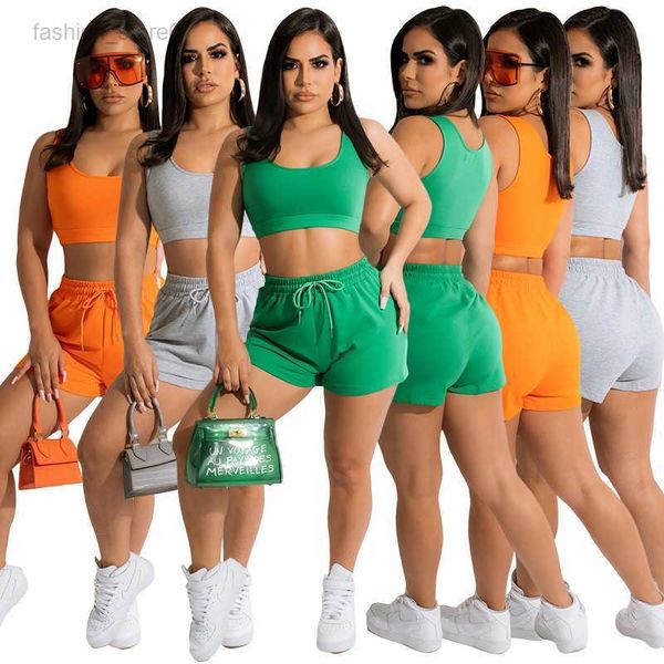 wholesale summer outfits women tracksuits solid two piece sleeveless tank shorts matching set casual tracksuits jogging suits 7029, Gray
wholesale summer outfits women tracksuits solid two piece sleeveless tank shorts matching set casual tracksuits jogging suits 7029, Gray