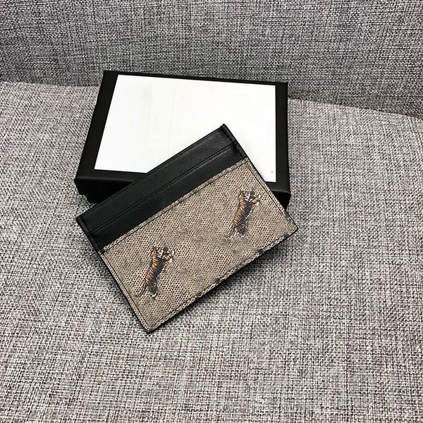 

womens wallet creative snake pattern sac luxe canvas mini pocket designer card holder distinctive european style passport holders exquisite, Brown;gray