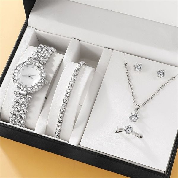 womens watches 6pcs set luxury watch women ring necklace earring fashion wristwatch casual ladies bracelet clock 230506, Slivery;golden
womens watches 6pcs set luxury watch women ring necklace earring fashion wristwatch casual ladies bracelet clock 230506, Slivery;golden