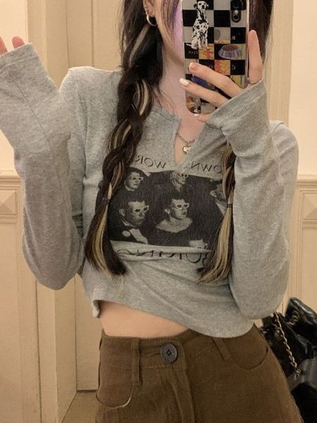 women's t-shirt qweek y2k grunge graphic tees gray crop women korean style long sleeve slim white tshirts vintage streetwear t shirt 23
women's t-shirt qweek y2k grunge graphic tees gray crop women korean style long sleeve slim white tshirts vintage streetwear t shirt 23