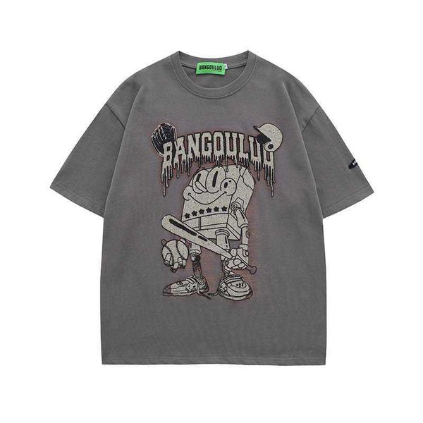 hip hop american round neck underlay men's fashion brand loose and worn sponge baby print short sleeve t-shirt, Black;white
hip hop american round neck underlay men's fashion brand loose and worn sponge baby print short sleeve t-shirt, Black;white