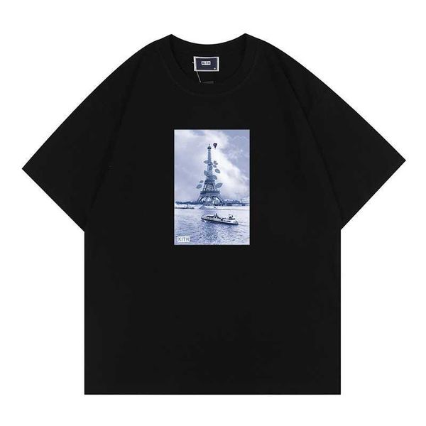 men's t-shirt kitt floral navy eiffel tee tower print and women's short sleeves, White;black
men's t-shirt kitt floral navy eiffel tee tower print and women's short sleeves, White;black