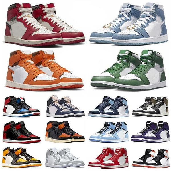 og jumpman 1s mens basketball shoes lost found gorge green starfish bred patent dark mocha grey fog denim university blue men women trainers
og jumpman 1s mens basketball shoes lost found gorge green starfish bred patent dark mocha grey fog denim university blue men women trainers