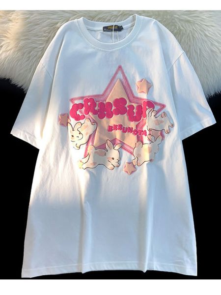 men s t shirts pure cotton rabbit print short sleeved spring and summer loose all match t shirt bottoming bf style couple trend 2023 230508, White;black
men s t shirts pure cotton rabbit print short sleeved spring and summer loose all match t shirt bottoming bf style couple trend 2023 230508, White;black