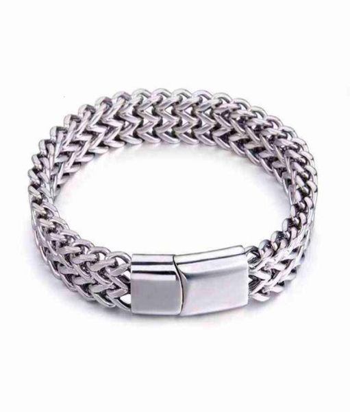 cool wind hip hop titanium steel bracelet men039s bracelet stainless steel double row square chain magnet buckle bracelet8558864, Golden;silver
cool wind hip hop titanium steel bracelet men039s bracelet stainless steel double row square chain magnet buckle bracelet8558864, Golden;silver