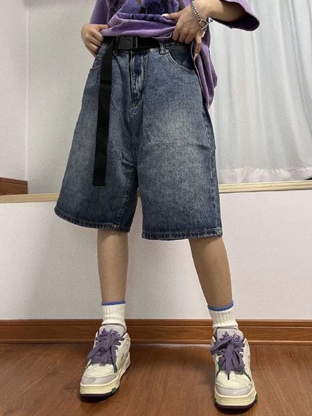 women s shorts y2k summer women vintage streetwear korean denim high waist knee length wide leg baggy cargo short pants harajuku clothes 230, White;black
women s shorts y2k summer women vintage streetwear korean denim high waist knee length wide leg baggy cargo short pants harajuku clothes 230, White;black