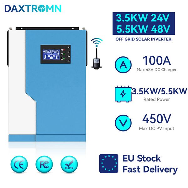 daxtromn 3.5kw 5.5kw off grid solar inverter 48v 220v 500vdc solar charger pure sine wave 100a mppt solar controller with wifi
daxtromn 3.5kw 5.5kw off grid solar inverter 48v 220v 500vdc solar charger pure sine wave 100a mppt solar controller with wifi
